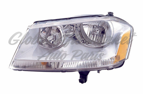 HEAD LAMP LH CHROME HOUSING HQ