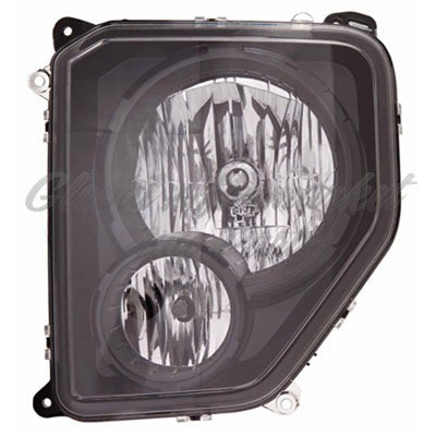 HEAD LAMP LH HALOGEN BLACK BEZEL CAPA