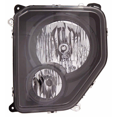 HEAD LAMP LH HALOGEN BLACK BEZEL HQ