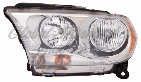 HEAD LAMP LH HALOGEN WITH CHROME TRIM HQ