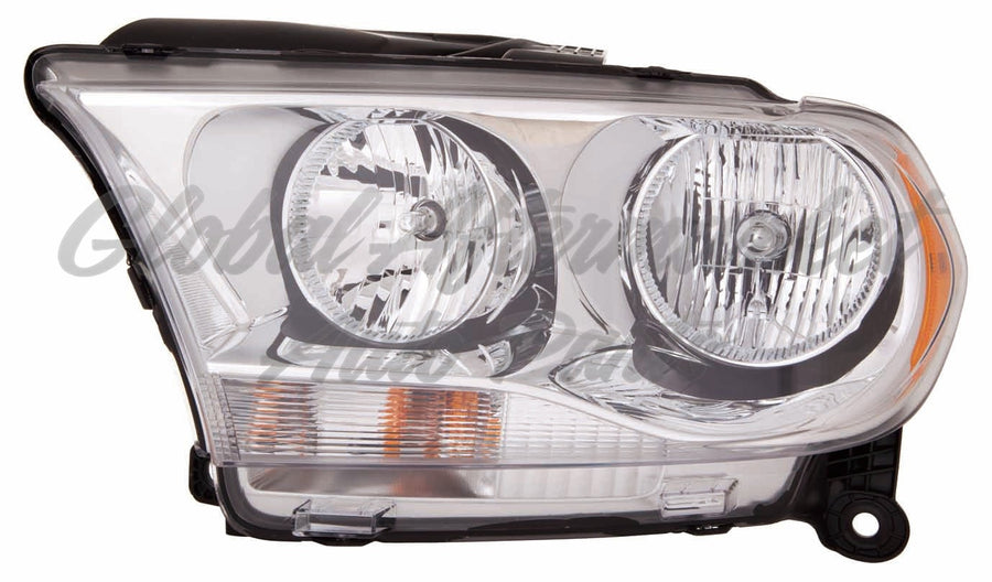 HEAD LAMP LH HALOGEN WITH CHROME TRIM CAPA