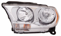 HEAD LAMP LH HALOGEN WITH CHROME TRIM HQ