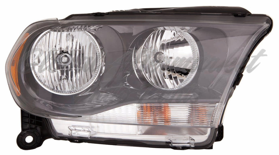 HEAD LAMP LH HALOGEN BLACK TRIM CAPA
