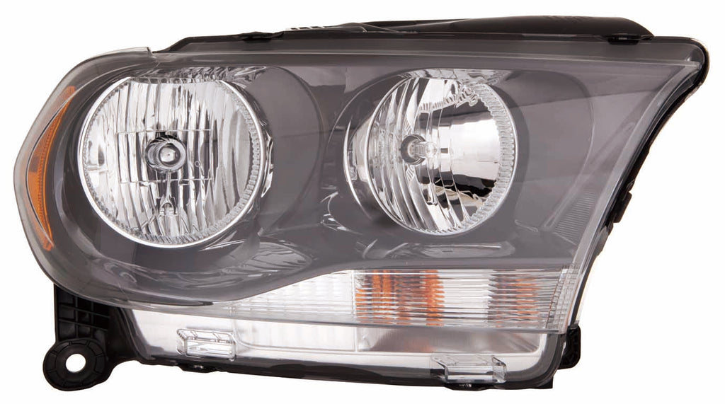 HEAD LAMP LH HALOGEN BLACK TRIM CAPA
