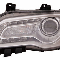 HEAD LAMP LH HALOGEN CHROME BEZEL CAPA