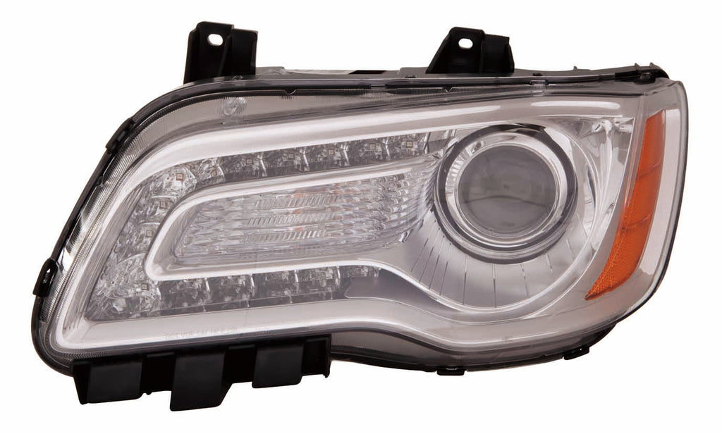HEAD LAMP LH HALOGEN CHROME BEZEL HQ
