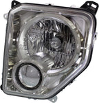 HEAD LAMP LH CHROME BEZEL W/O FOG LAMP ROUND BULB SHIELD CAPA — photo 2