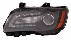 HEAD LAMP LH HALOGEN BLACK BEZEL CAPA