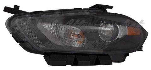 HEAD LAMP LH HALOGEN BLACK BEZEL W/O LOGO HQ