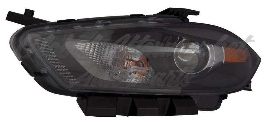 HEAD LAMP LH HALOGEN BLACK BEZEL W/O LOGO HQ