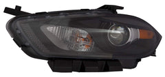HEAD LAMP LH HALOGEN BLACK BEZEL W/O LOGO CAPA