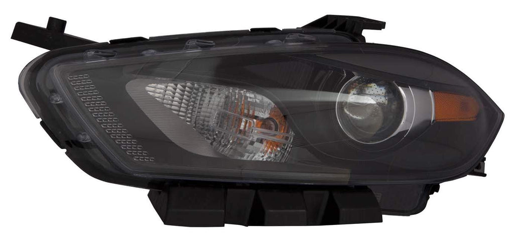 HEAD LAMP LH HALOGEN BLACK BEZEL W/O LOGO HQ