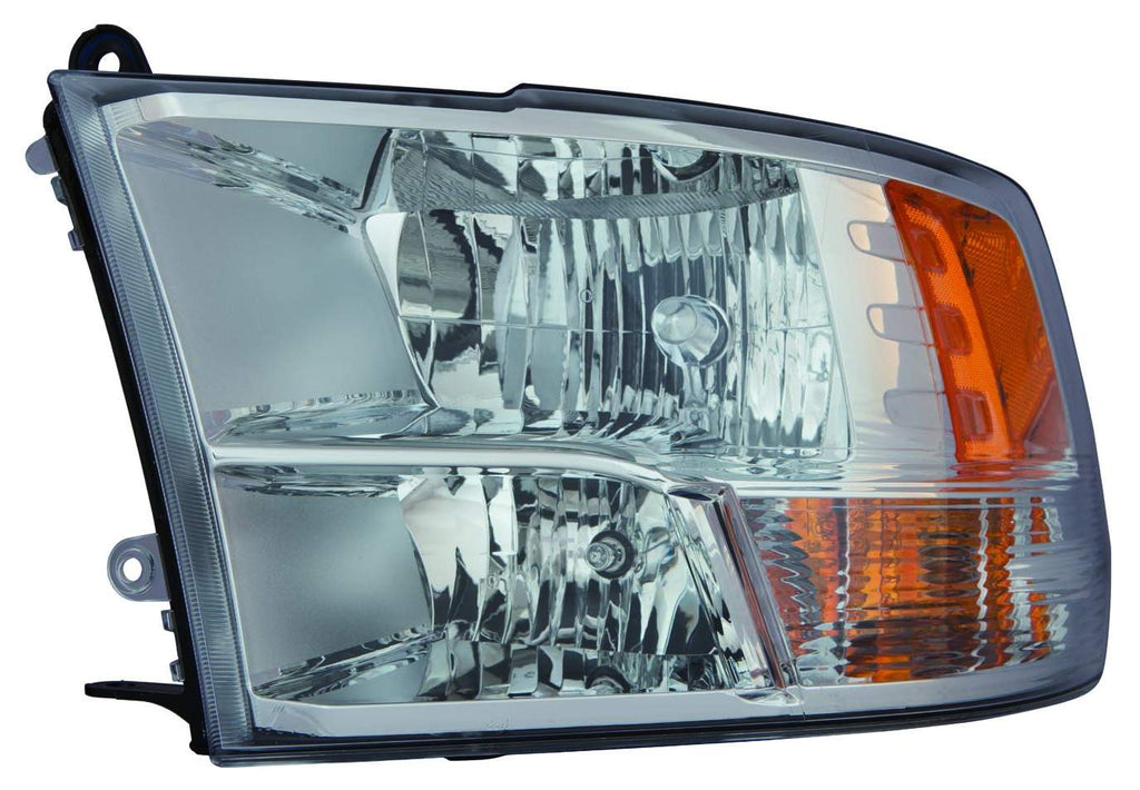 HEAD LAMP LH CHROME HALOGEN W/O DRL W/O PROJECTOR TYPE / FITS ALL MODELS 2ND DESIGN WITH DUAL REAR WHEEL REFLECTOR CAPA