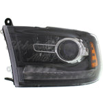 HEAD LAMP LH HALOGEN PROJECTOR BLACK BEZEL HQ — photo 3