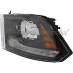 HEAD LAMP LH HALOGEN PROJECTOR BLACK BEZEL — photo 2