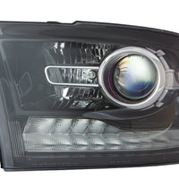 HEAD LAMP LH HALOGEN PROJECTOR BLACK BEZEL CAPA
