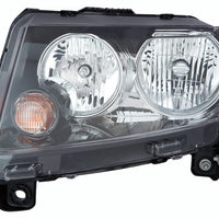 HEAD LAMP LH HALOGEN BLACK BEZEL CAPA