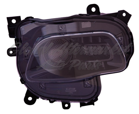 HEAD LAMP LH HALOGEN BLACK BEZEL