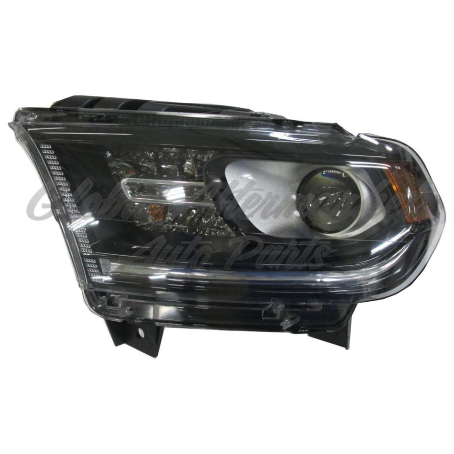 HEAD LAMP LH HALOGEN BLACK BEZEL W/O LED DRL CAPA