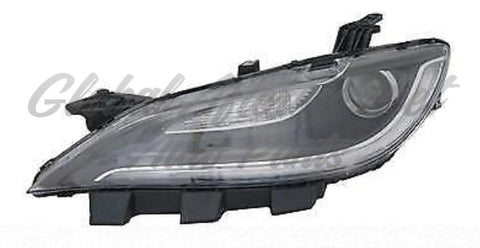 HEAD LAMP LH HALOGEN W/LED DRL BLACK TRIM HQ