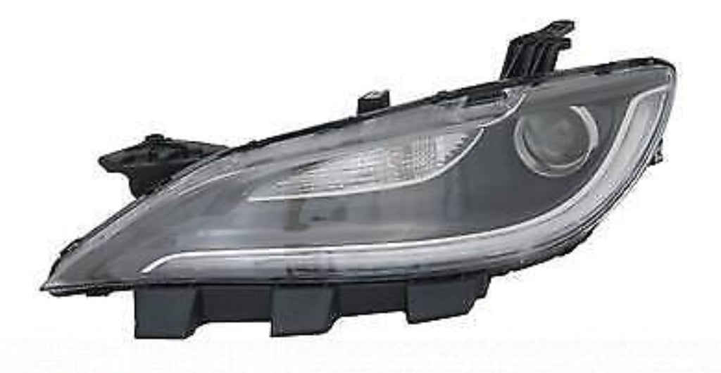 HEAD LAMP LH HALOGEN W/LED DRL BLACK TRIM HQ