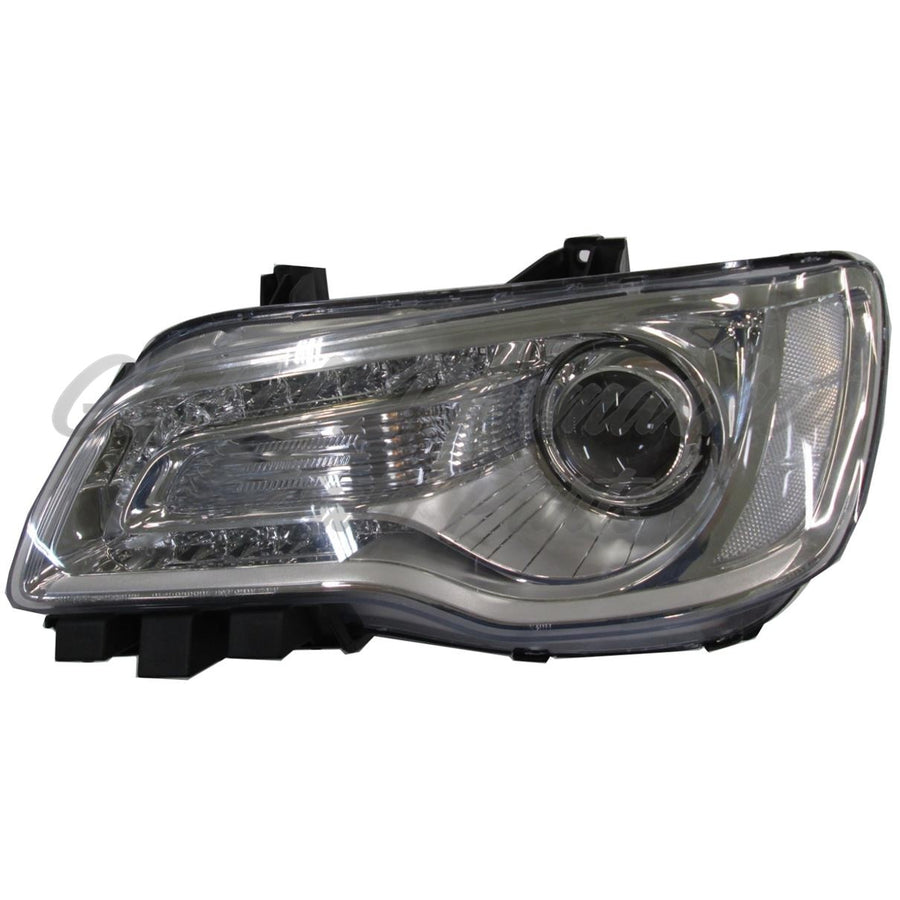 HEAD LAMP LH HALOGEN CHROME BEZEL W/ REFLECTOR HQ