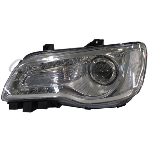 HEAD LAMP LH HALOGEN CHROME BEZEL W/ REFLECTOR CAPA