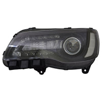 HEAD LAMP LH HALOGEN BLACK BEZEL CAPA