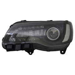 HEAD LAMP LH HALOGEN BLACK BEZEL HQ