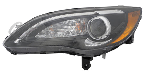 HEAD LAMP LH HALOGEN BLACK BEZEL S MODEL CAPA