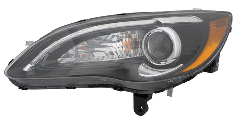 HEAD LAMP LH HALOGEN BLACK BEZEL S MODEL CAPA