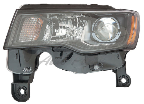 HEAD LAMP LH HALOGEN STD TYPE BLACK BEZEL HQ