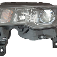 HEAD LAMP LH HALOGEN STD TYPE BLACK BEZEL HQ