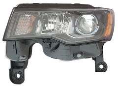 HEAD LAMP LH HALOGEN STD TYPE BLACK BEZEL HQ