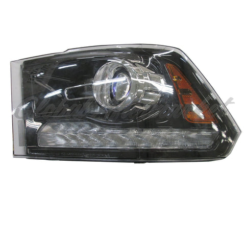 HEAD LAMP LH HALOGEN PROJECTOR TYPE BLACK BEZEL W/O LOGO HQ