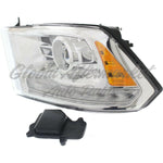 HEAD LAMP LH HALOGEN PROJECTOR CHROME BEZEL HQ — photo 3