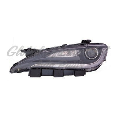 HEAD LAMP LH HALOGEN W/LED W/CHROME TRIM CAPA