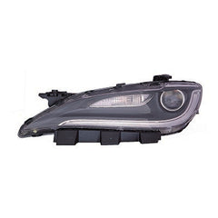 HEAD LAMP LH HALOGEN W/LED W/CHROME TRIM HQ