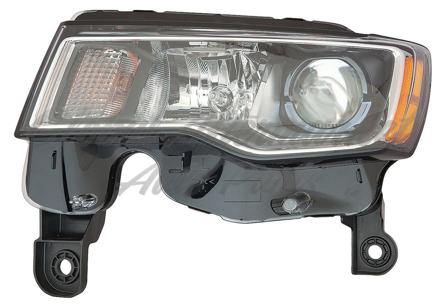HEAD LAMP LH HALOGEN STD TYPE W/CHROME BEZEL