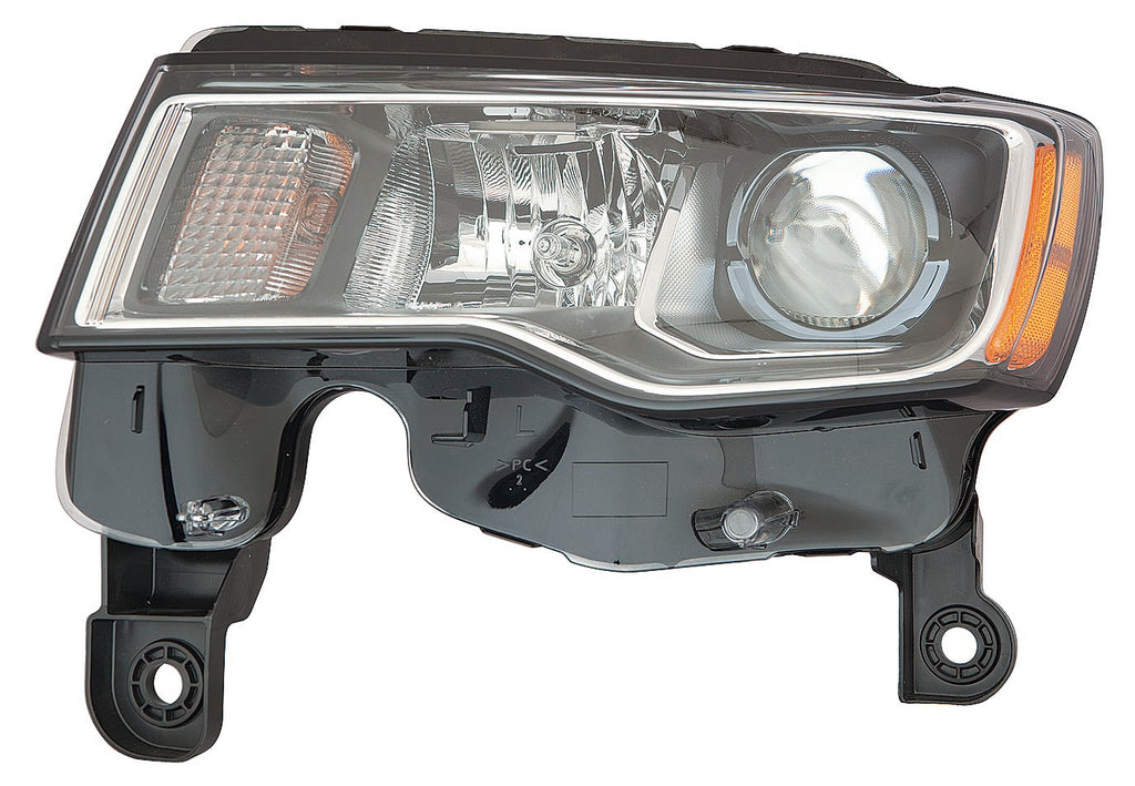 HEAD LAMP LH HALOGEN STD TYPE W/CHROME BEZEL