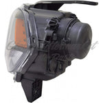 HEAD LAMP LH HALOGEN BLACK BEZEL W/LED DRL CAPA — photo 3