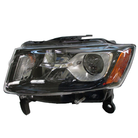 HEAD LAMP LH HALOGEN STD TYPE BLACK BEZEL CAPA