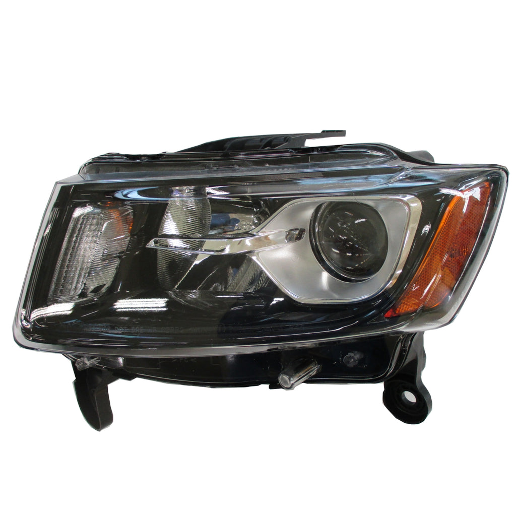 HEAD LAMP LH HALOGEN STD TYPE BLACK BEZEL CAPA