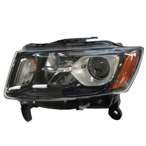 HEAD LAMP LH HALOGEN STD TYPE BLACK BEZEL CAPA