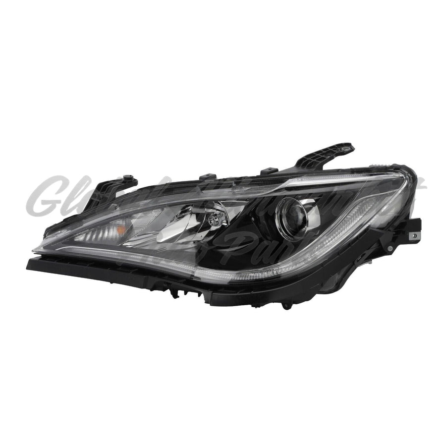HEAD LAMP LH HALOGEN CHROME W/QUAD HEADLAMPS CAPA