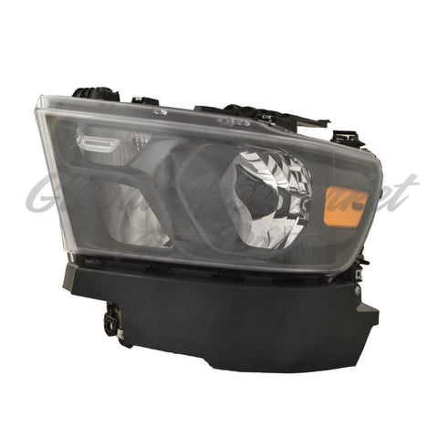 HEAD LAMP LH HALOGEN W/BLACK TRIM W/O LOGO HQ