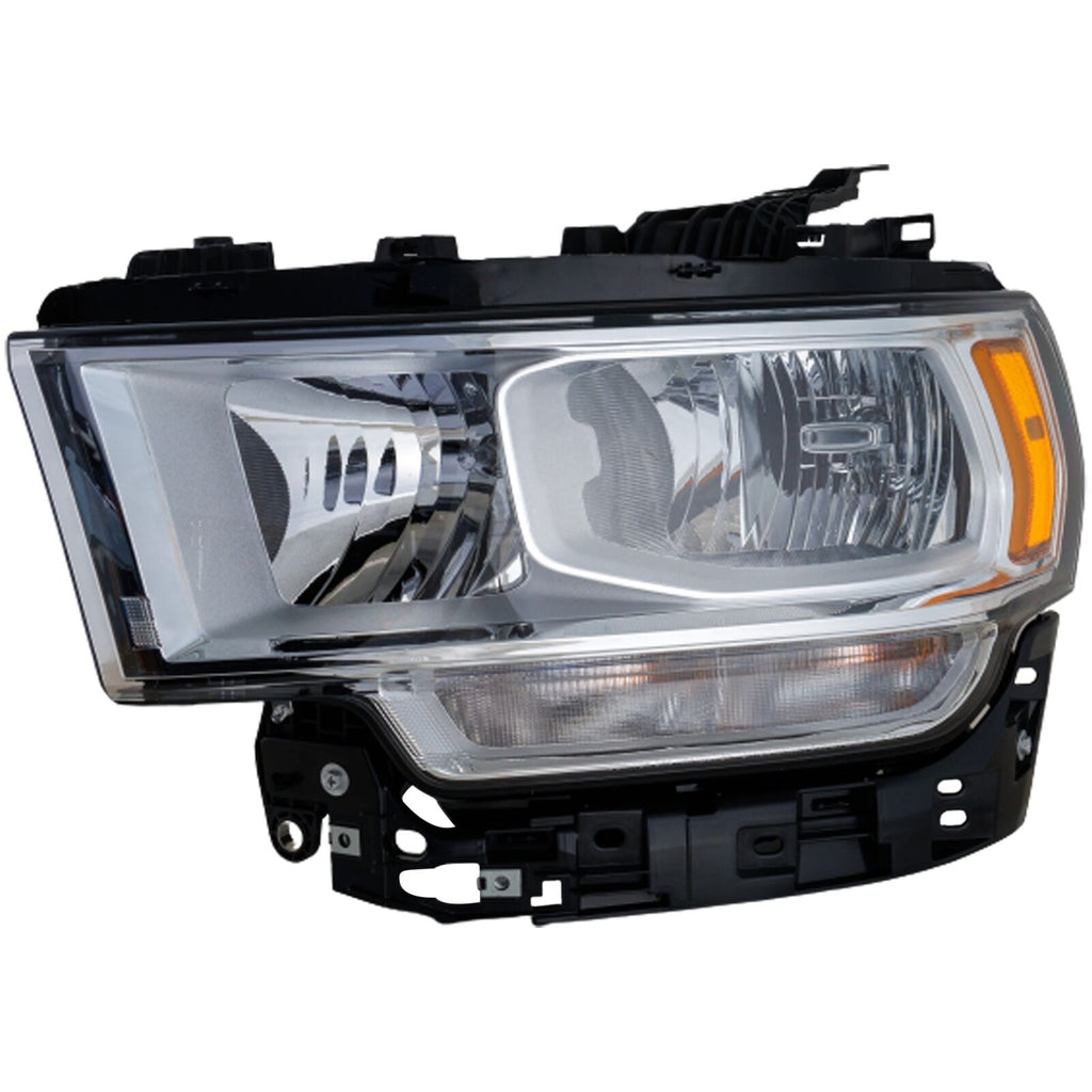 HEAD LAMP LH HALOGEN CHROME BEZEL W/O LOGO CAPA