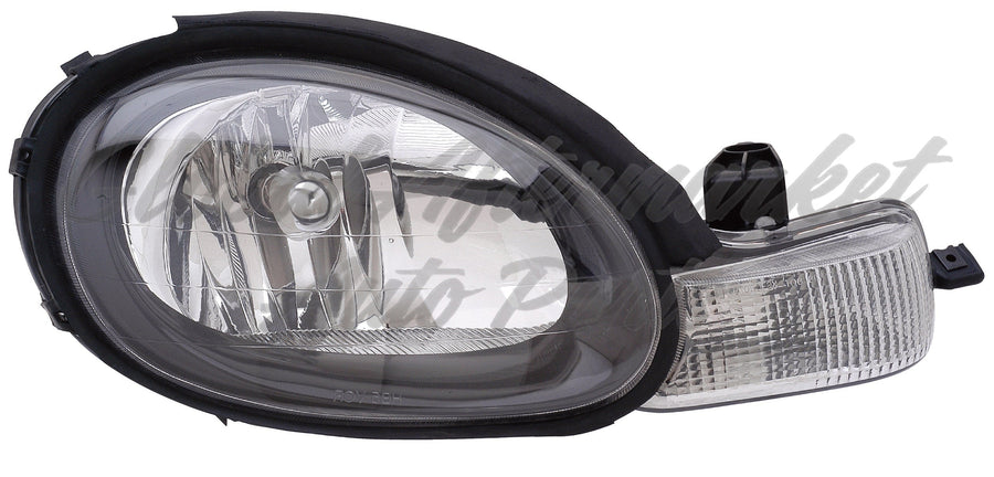 HEAD LAMP RH BLACK BEZEL