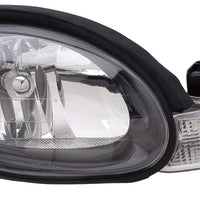 HEAD LAMP RH BLACK BEZEL