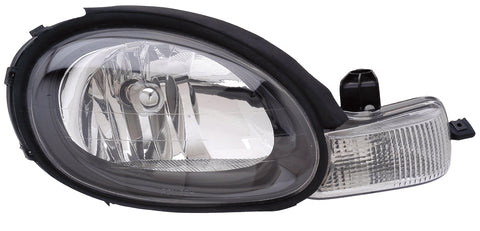 HEAD LAMP RH BLACK BEZEL